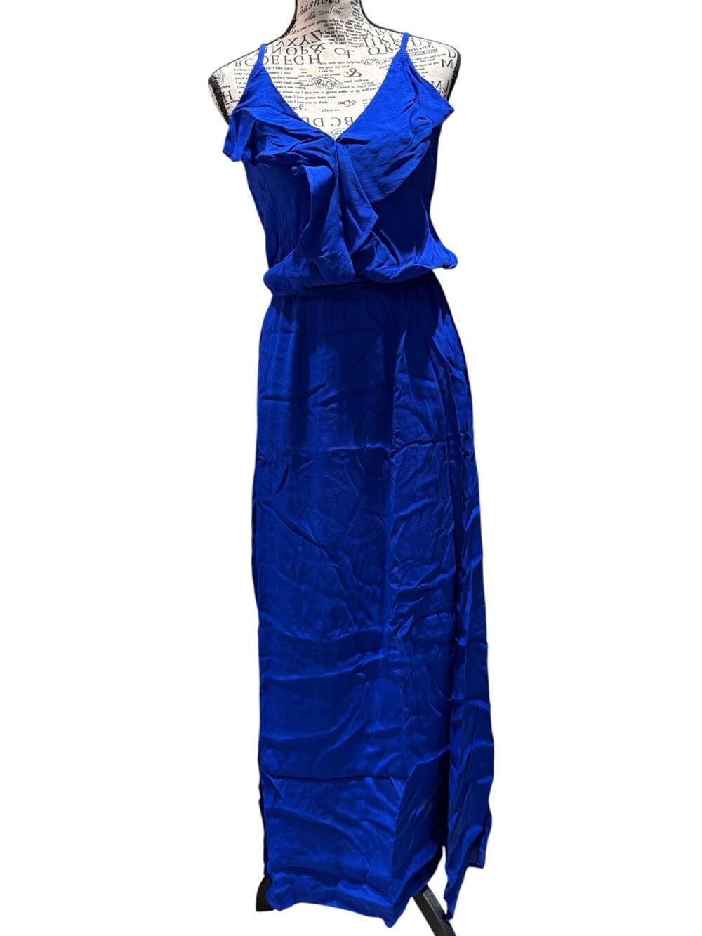 Fraiche by J Royal Blue Maxi Dress – Size Medium – NWT